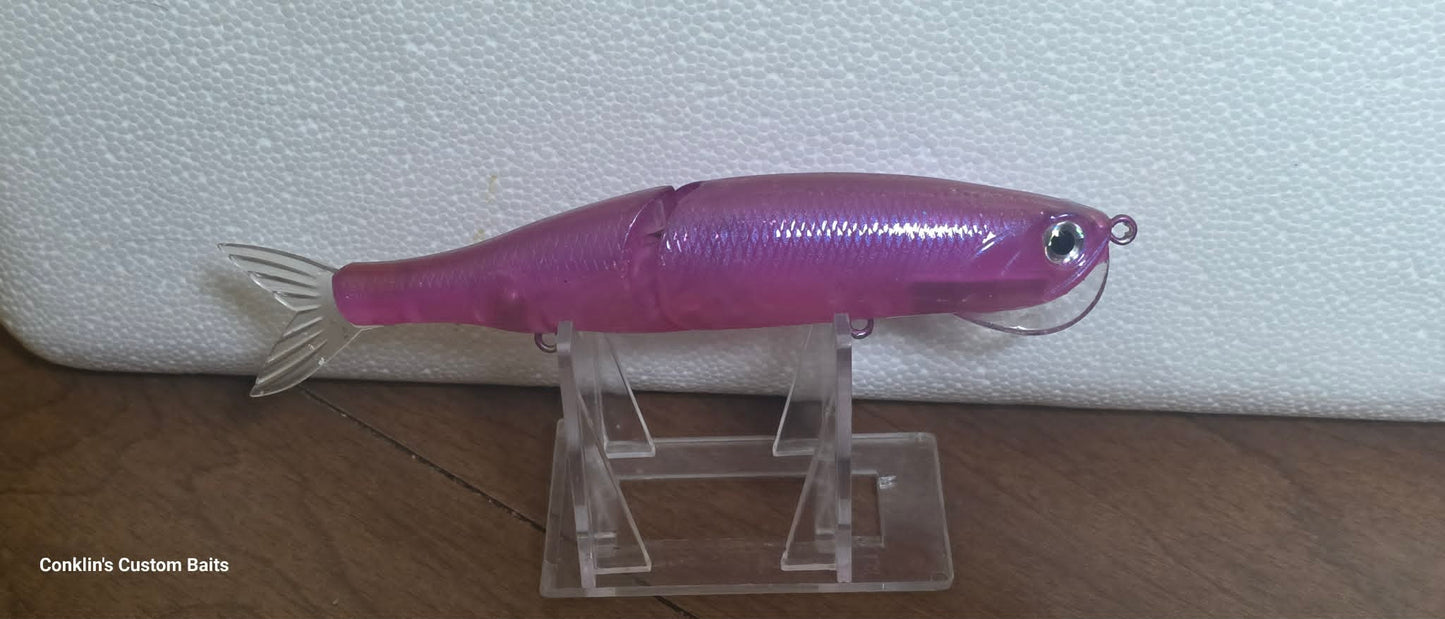 Custom Painted 5 inch Rattlin Bone Glide bait
