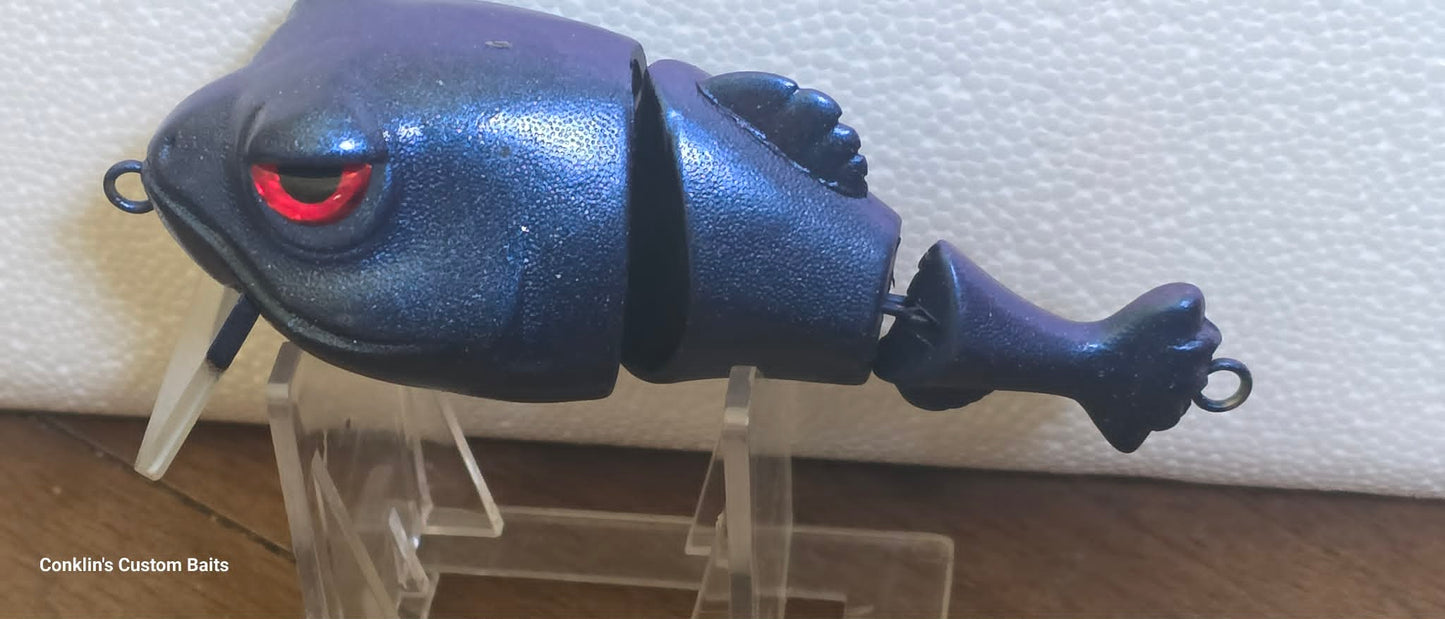 Custom Painted 4.5" Frog Face Wake Bait