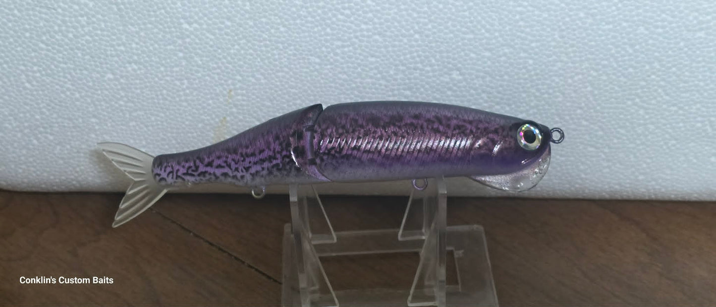 Custom Painted 5 inch Rattlin Bone Glide bait