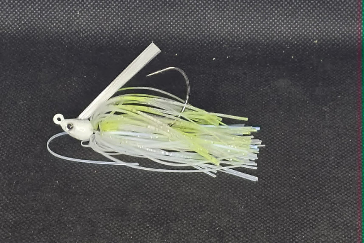 1/4oz. Swim Jig Tied in Charteruse illusion