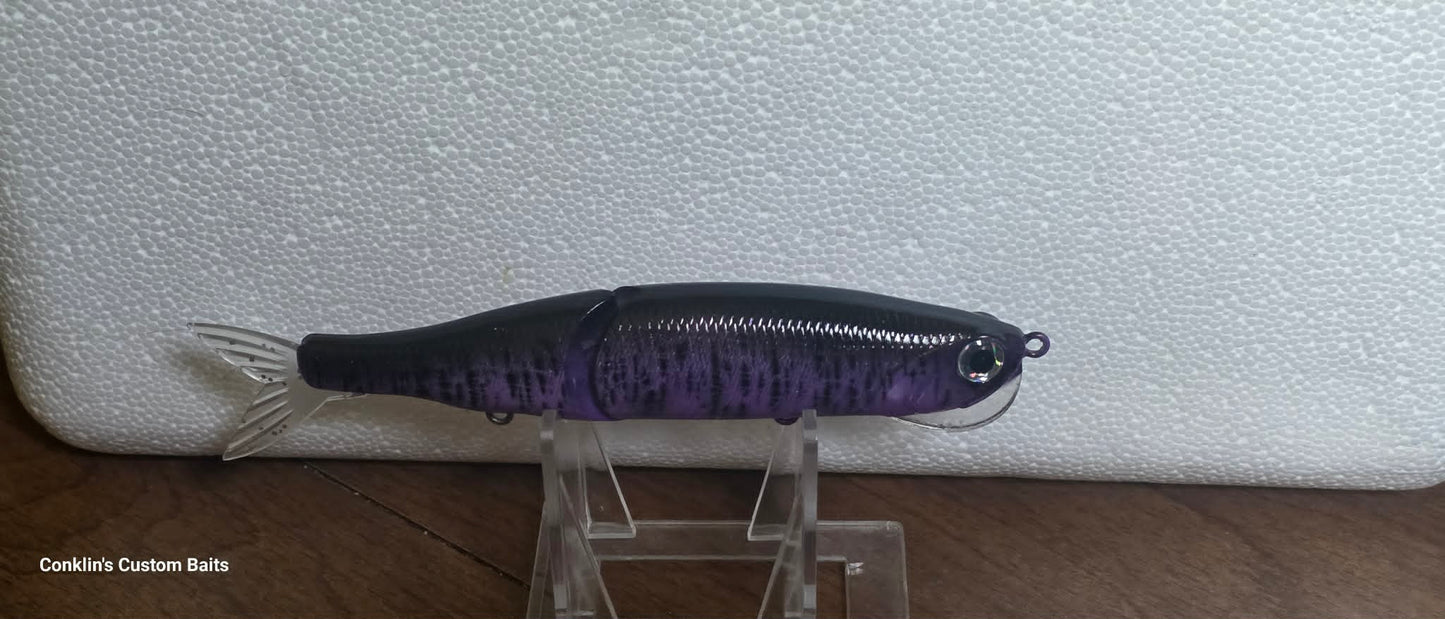 Custom Painted 5 inch Rattlin Bone Glide bait