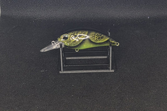Custom Painted C65 Crankbait In Green/Chartreuse Crawl