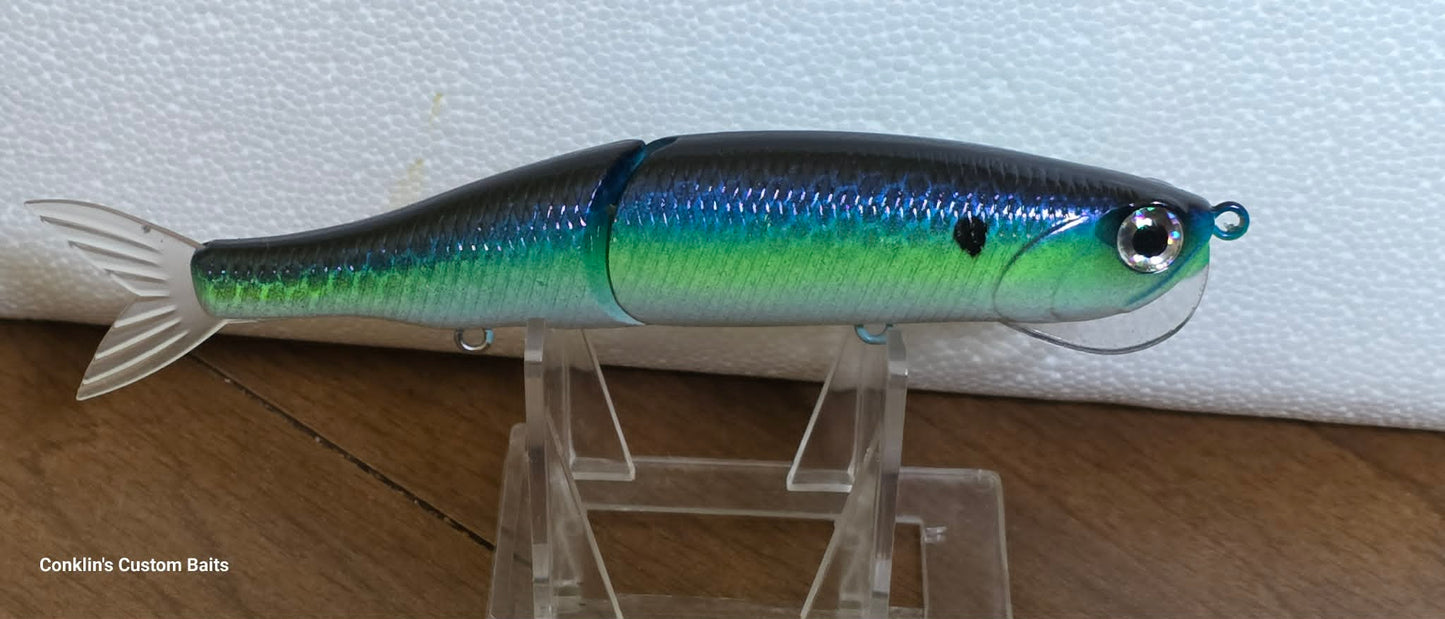 Custom Painted 5 inch Rattlin Bone Glide bait