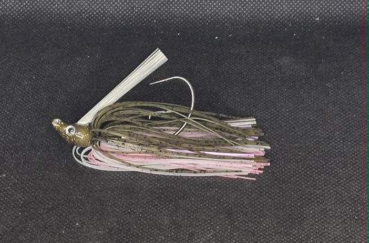 1/4oz.  Swim Jig Tied in Rainbow Trout