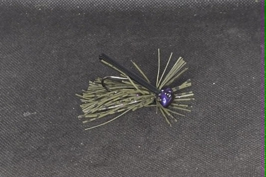 1/4oz. Finesse Football Jig Tied in GP Purple Flake