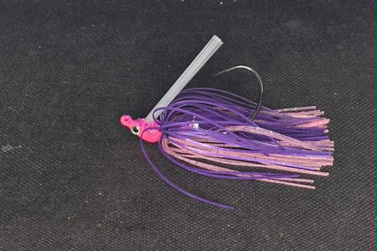 1/4oz.  Swim Jig Tied in Morning Dawn